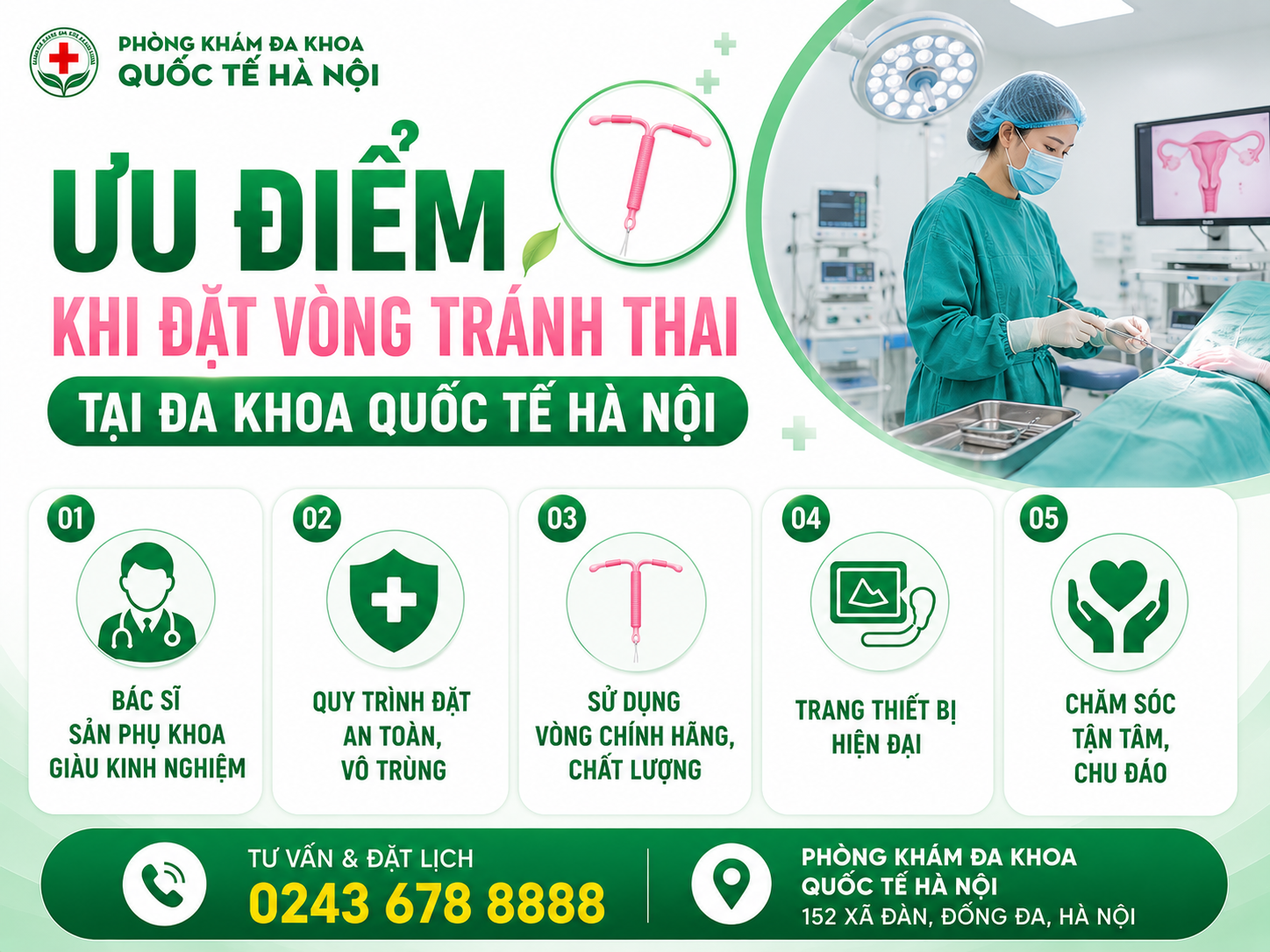 Đặt Vòng Tránh Thai Ở Đâu Hà Nội An Toàn, Ít Đau, Không Lo Biến Chứng ...